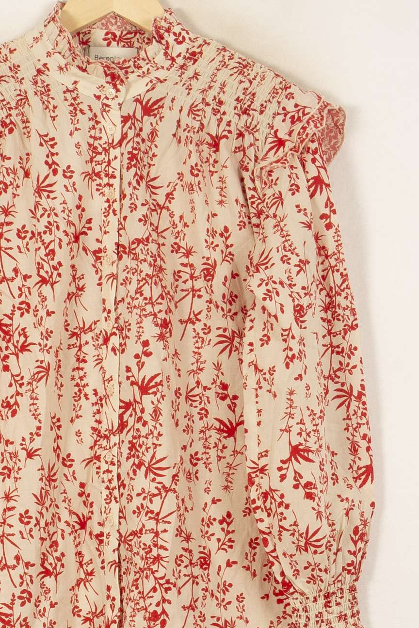Blouse Écrue et Rouge - Taille L/40