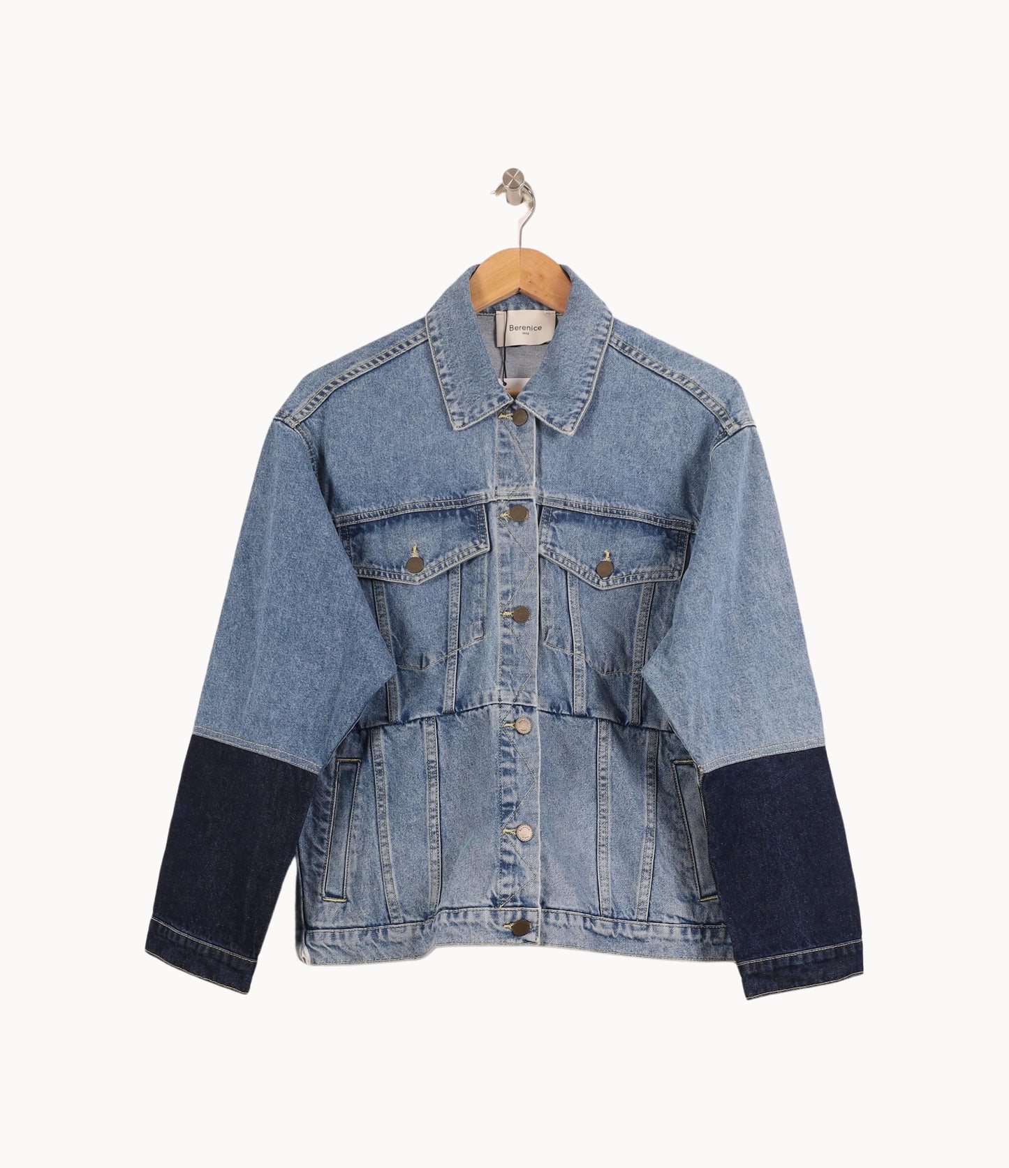 Veste en Jean Bleu et Bleu Foncé - Taille M/38