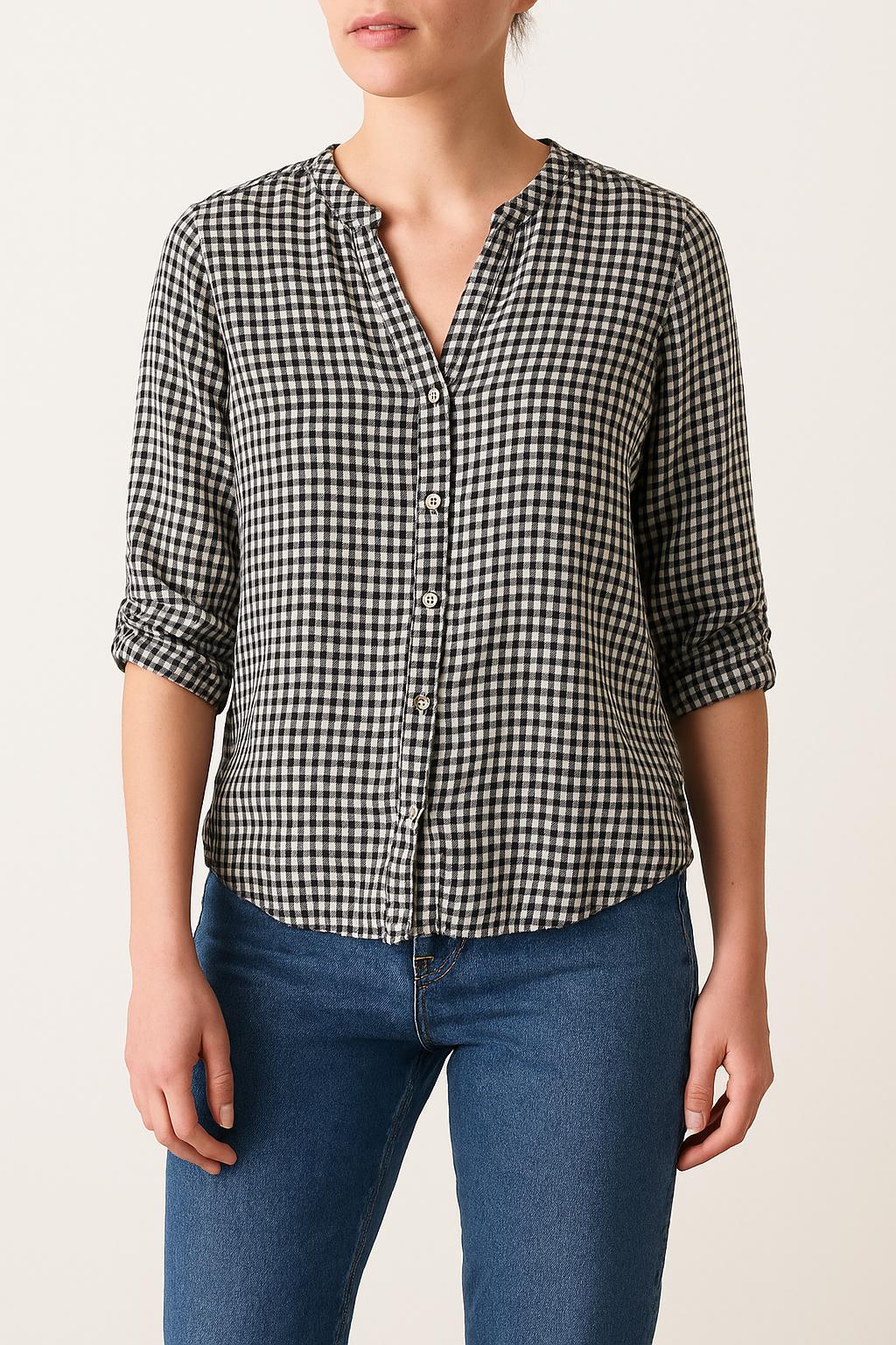 Blouse Noire et Blanche - Taille M/38