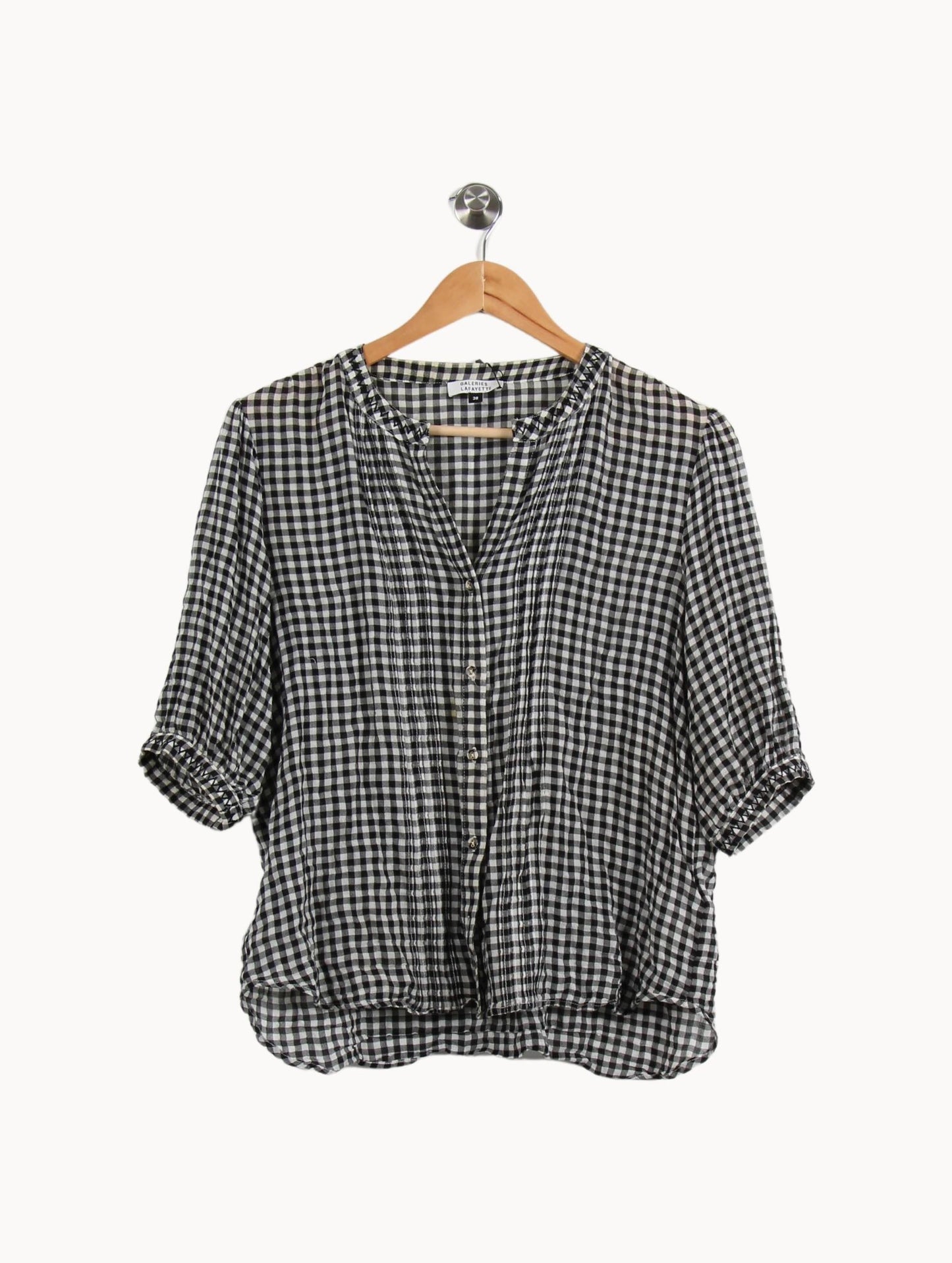 Blouse Noire et Blanche - Taille M/38