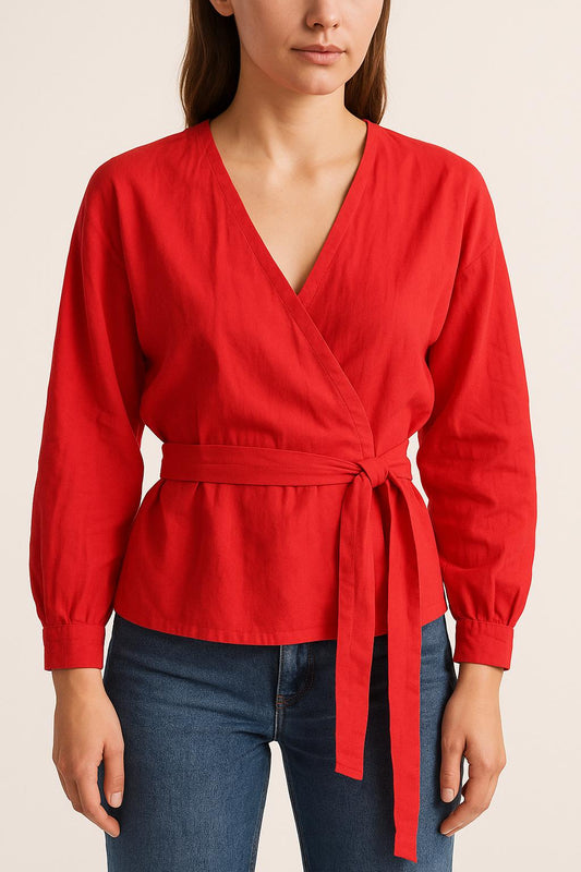 Blouse Rouge - Taille XS/34