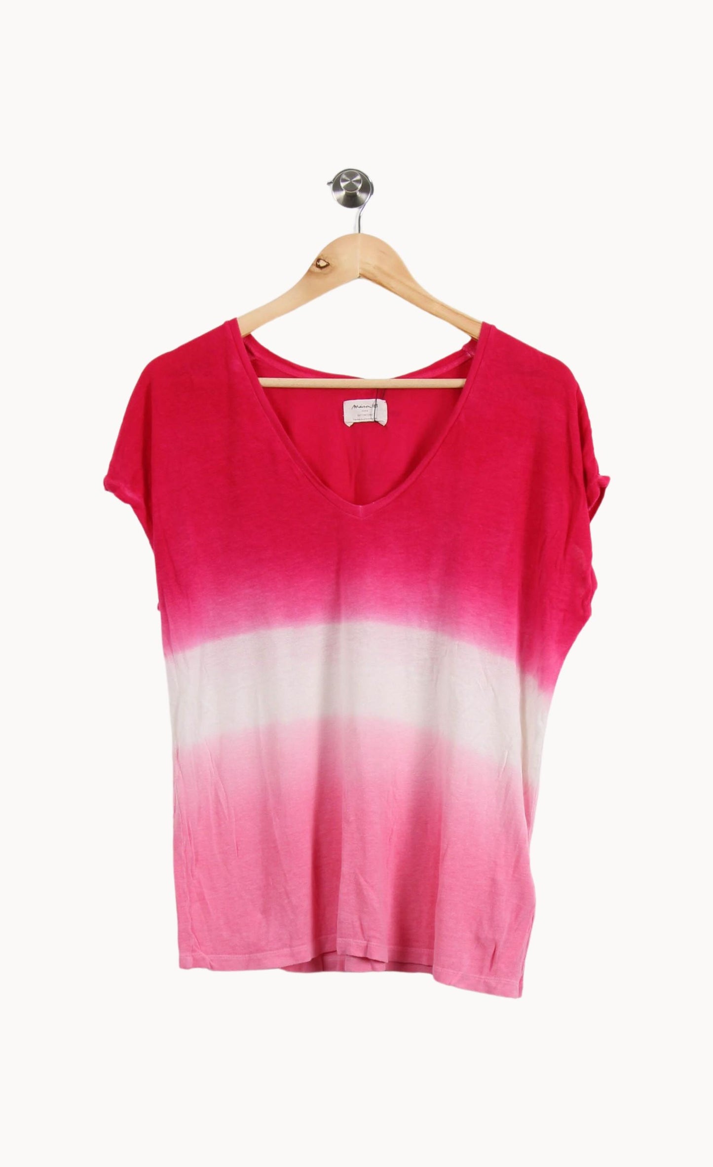 Tee-shirt Rose et Blanc - Taille L/40