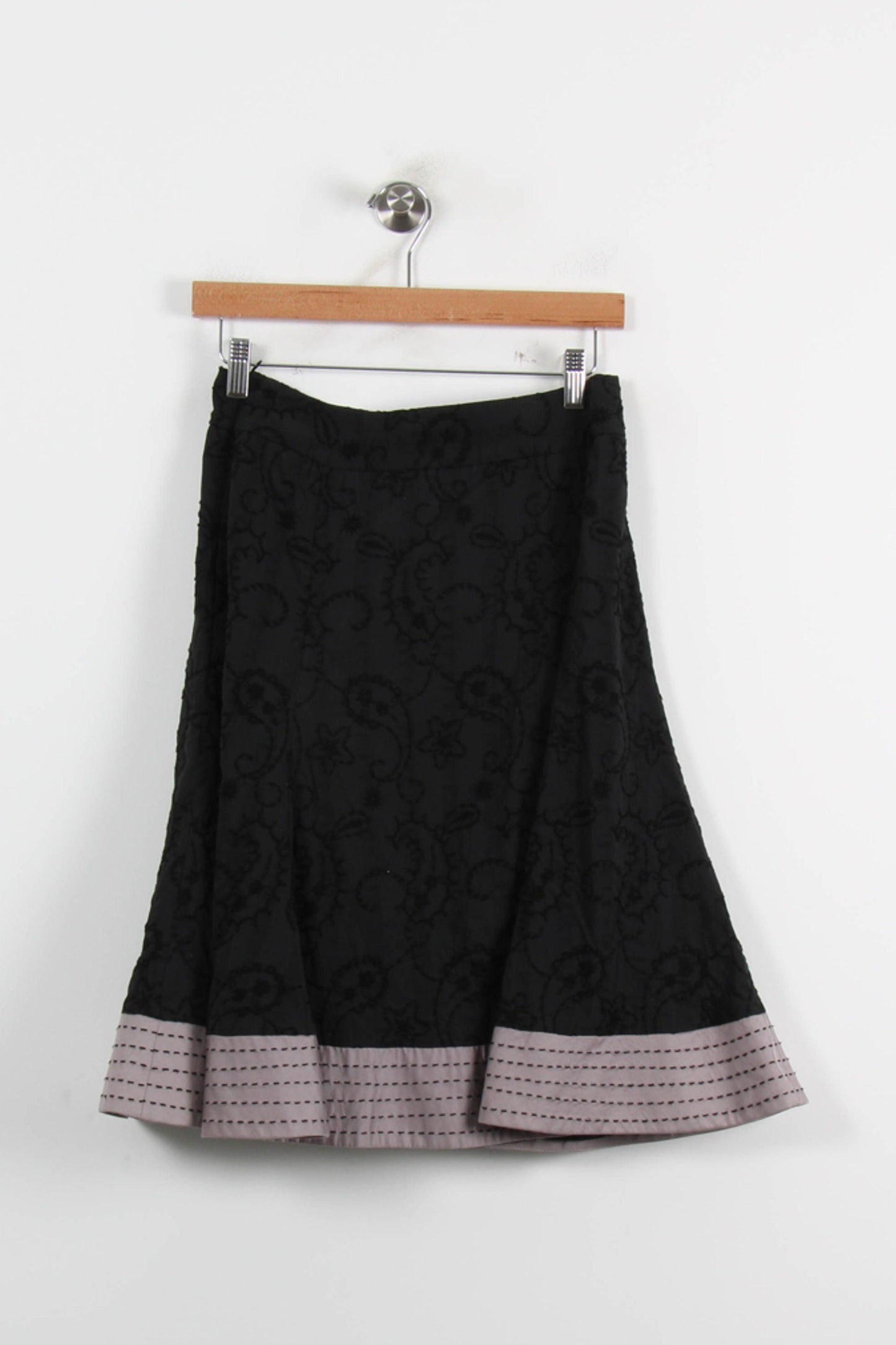 Jupe Midi Noire et Grise - Taille S/36