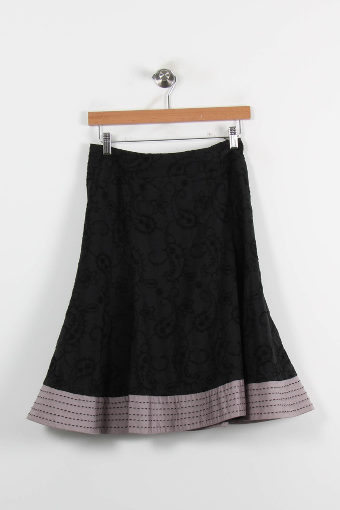 Jupe Midi Noire et Grise - Taille S/36