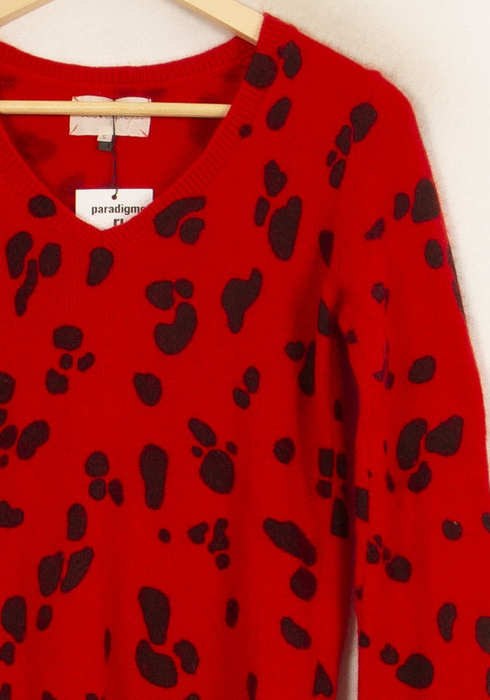 Pull Rouge et Noir - Taille S/36