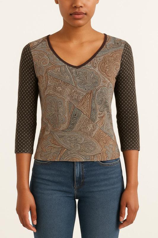 Blouse Multicolore - Taille M/38