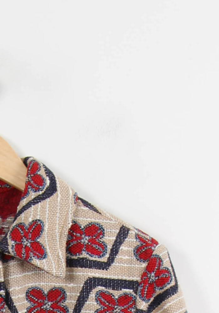 Veste Beige Rouge et Bleu - Taille S/36