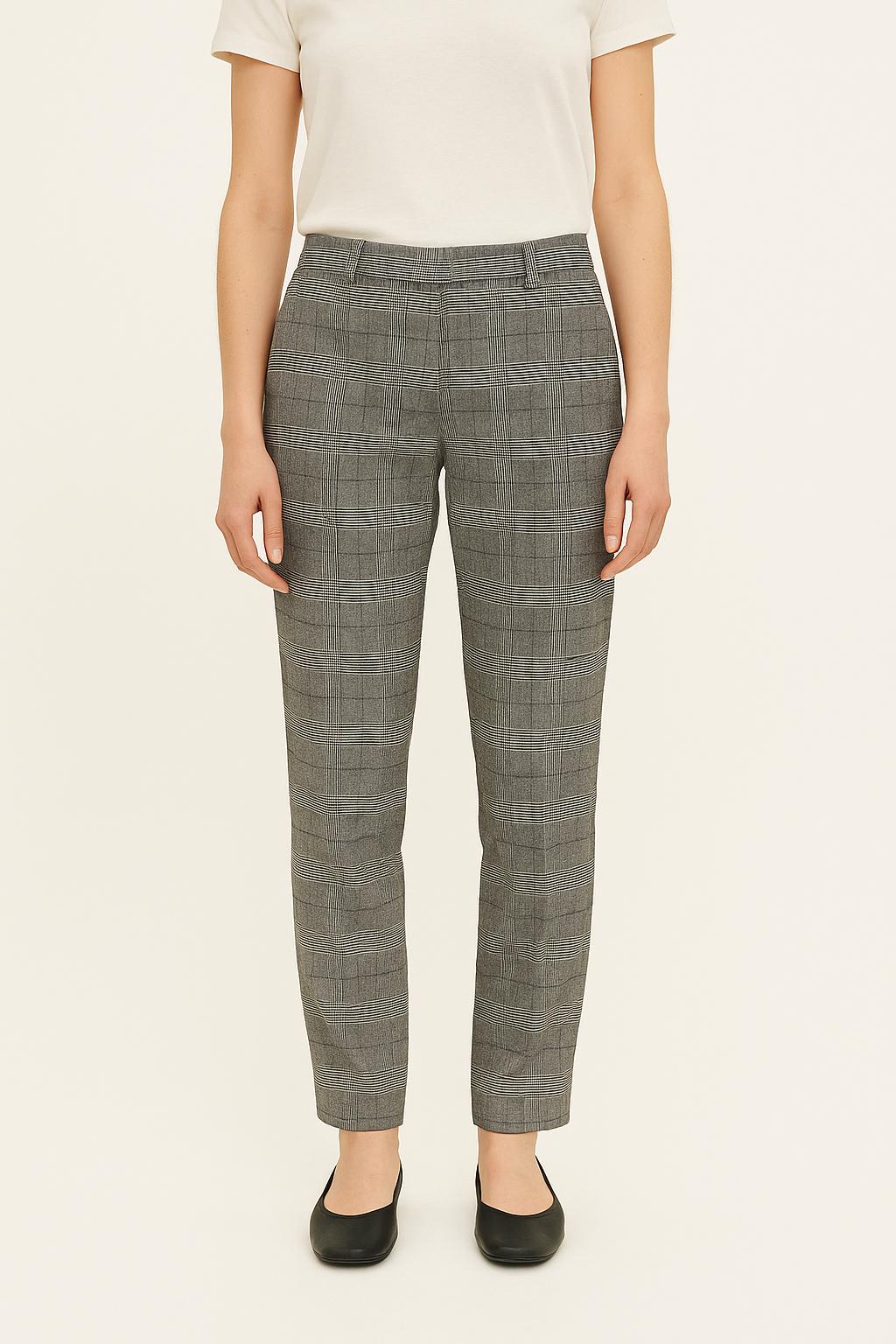 Pantalon Carreaux Gris et Noir - Taille M/38