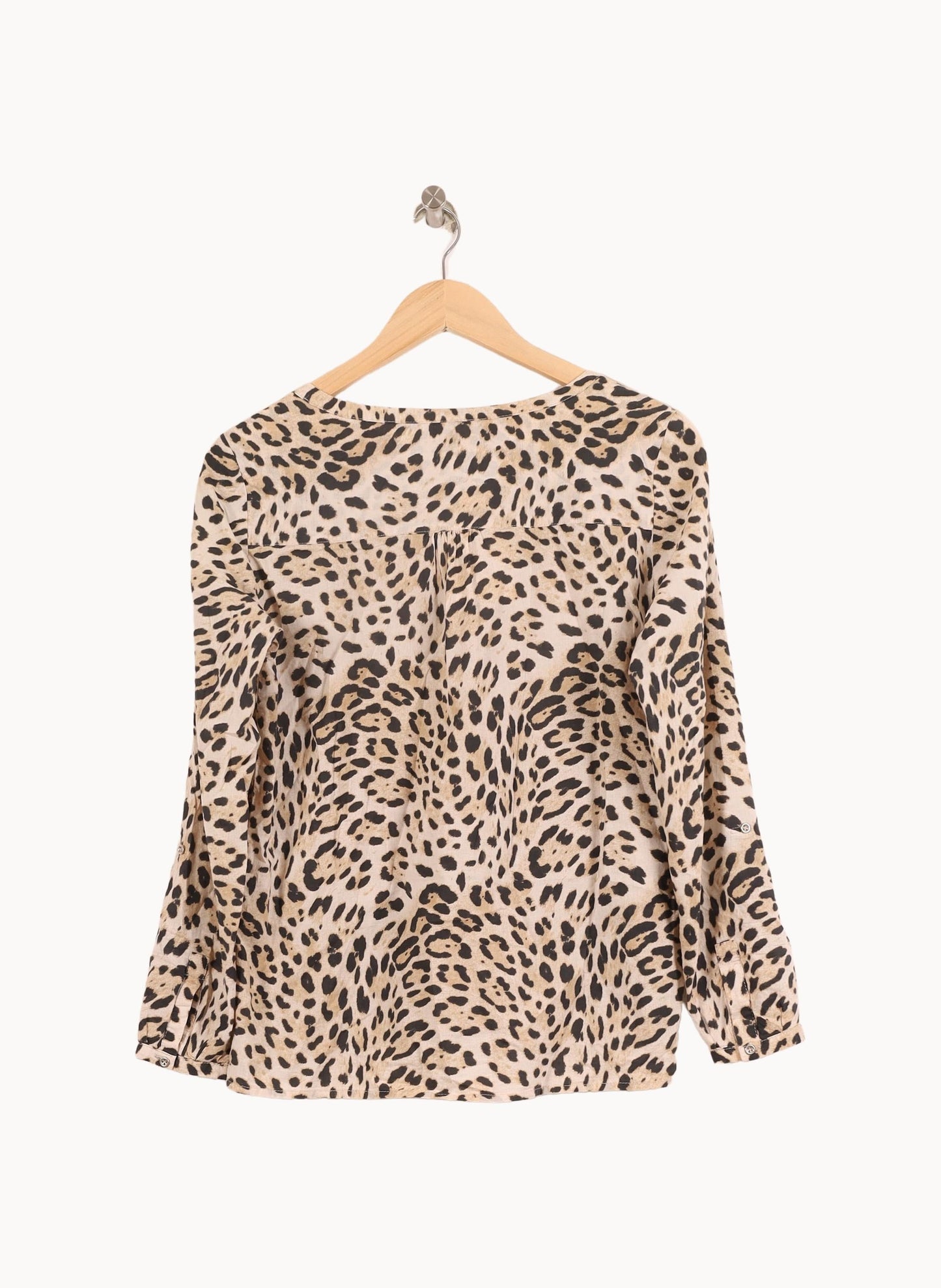 Blouse Léopard Beige et Noir - Taille S/36
