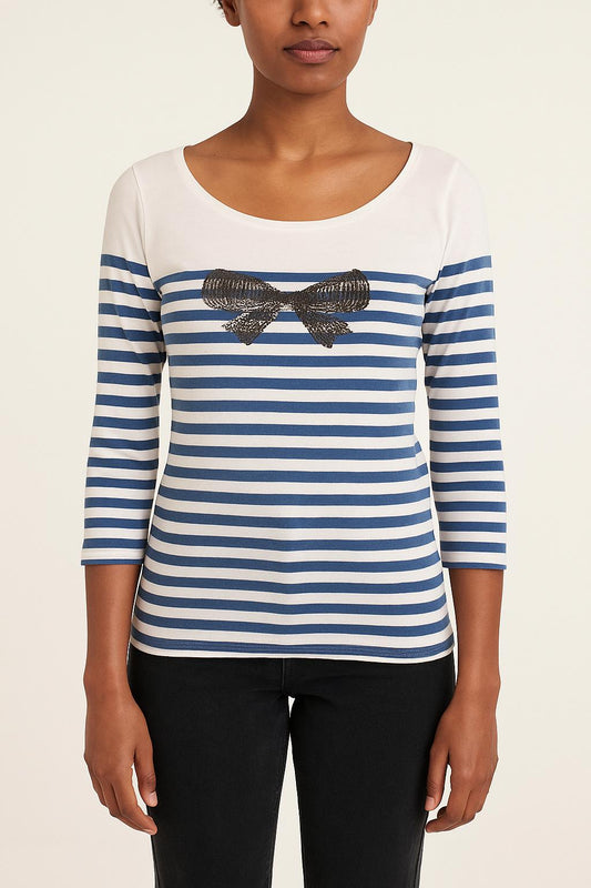 Marinière Bleu et Blanche - Taille S/36