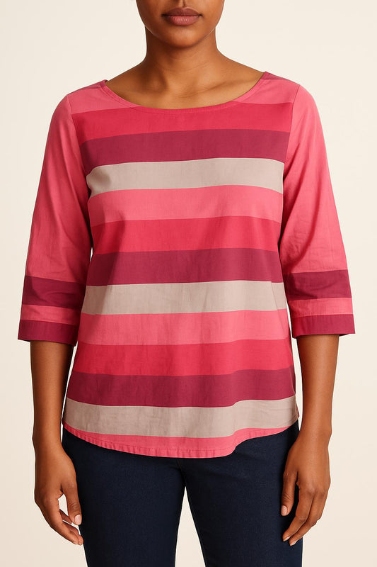 Blouse Rose et Beige - Taille M/38