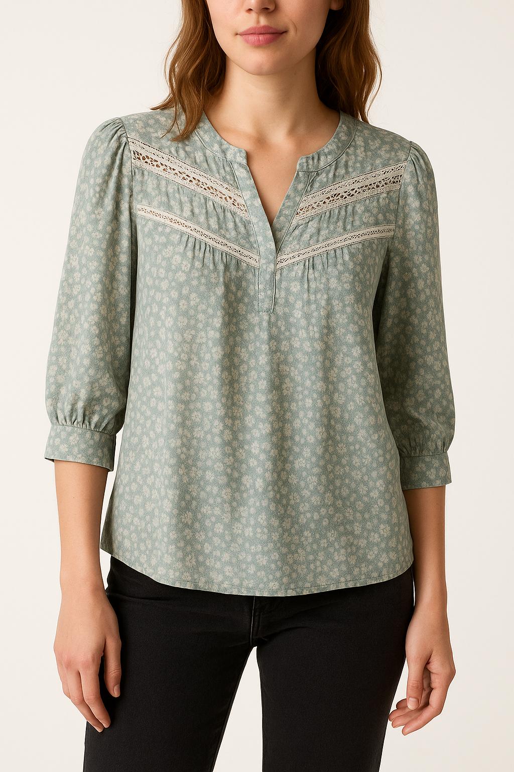 Blouse Verte - Taille S/36