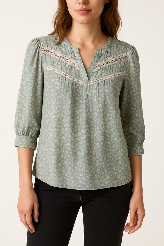 Blouse Verte - Taille S/36