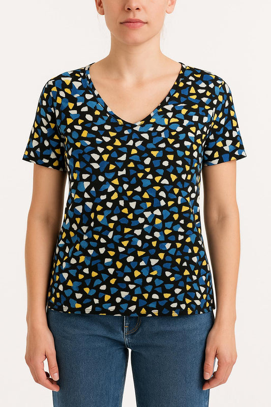 Tee-shirt Bleu et Jaune - Taille M/38