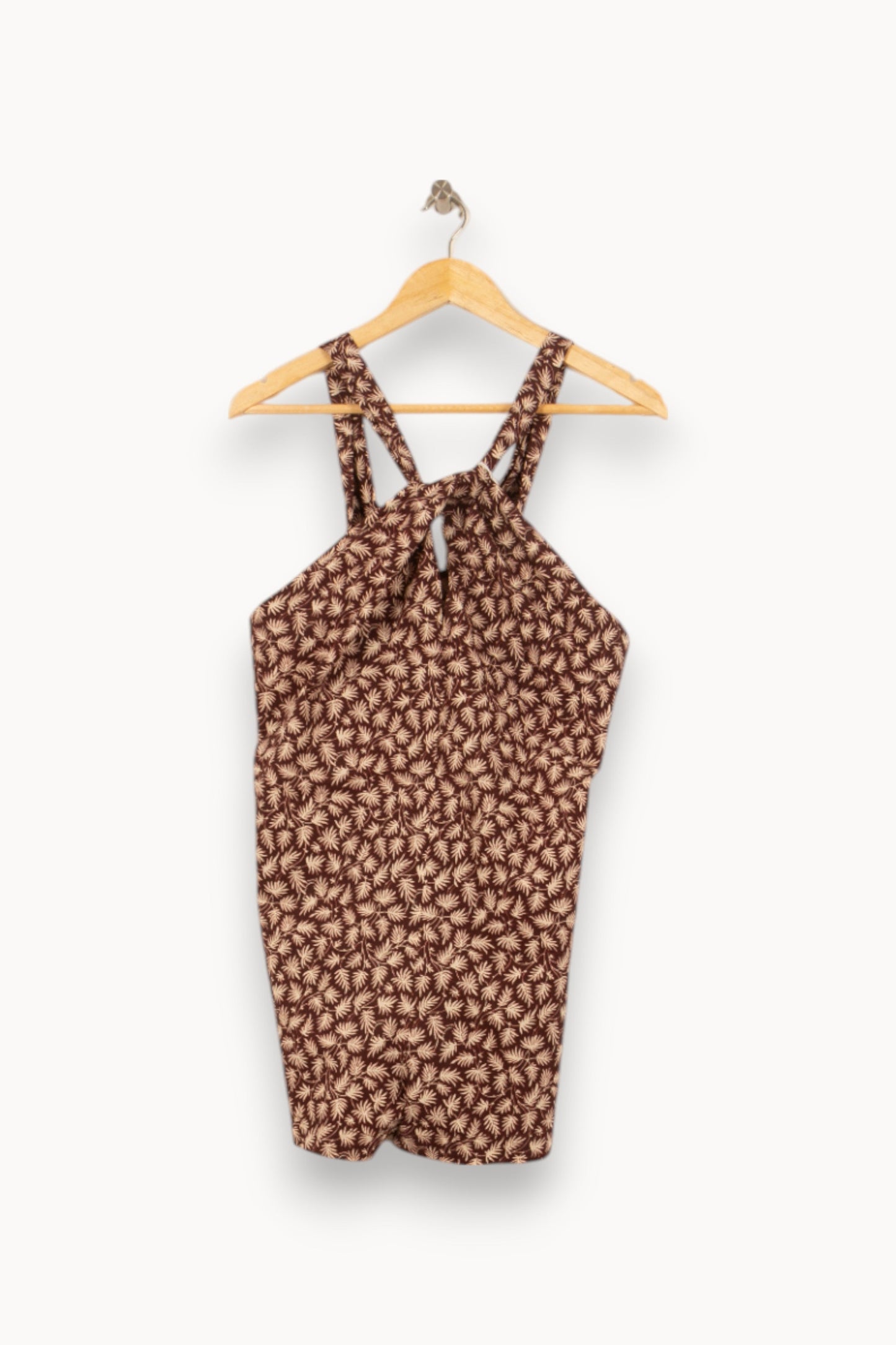 Robe Dos Nu Marron et Beige - Taille S/36