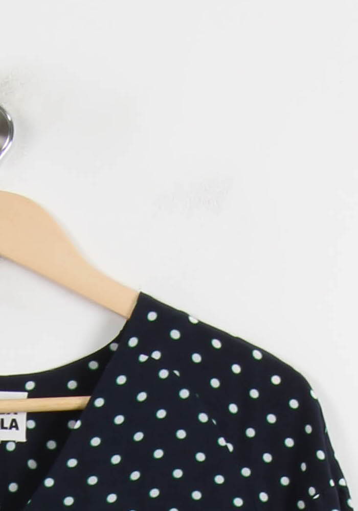 Blouse bleue à motifs - Taille M/38