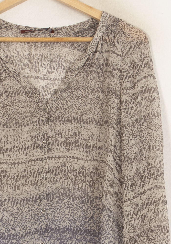 Blouse Grise et Bleue - Taille S/36