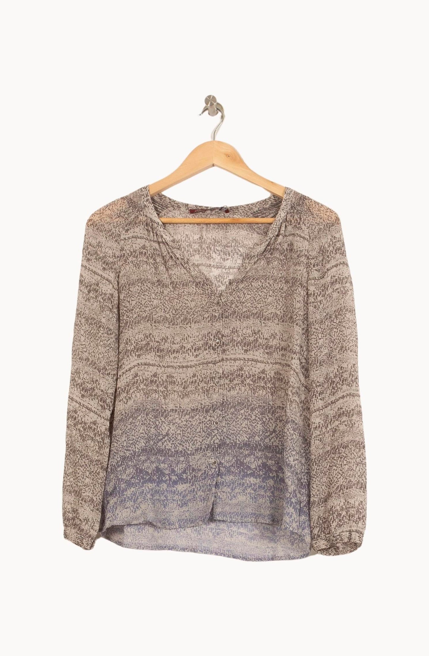 Blouse Grise et Bleue - Taille S/36