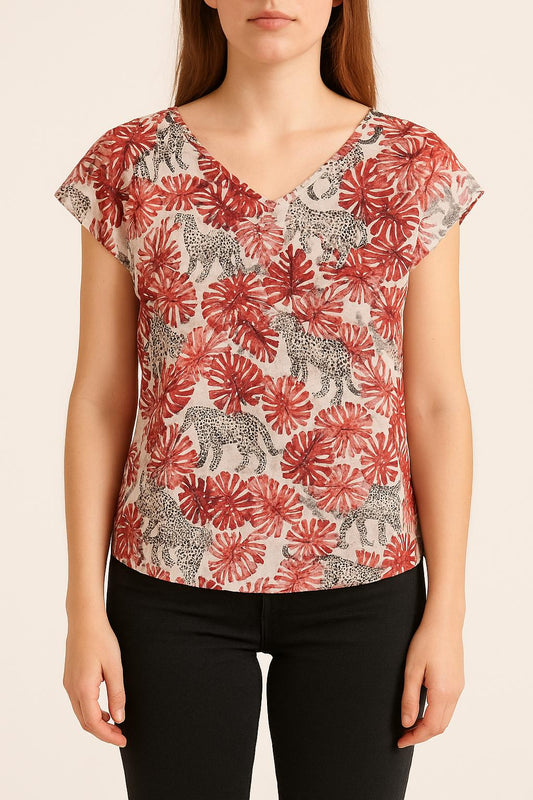 Blouse multicolore - Taille XS/34