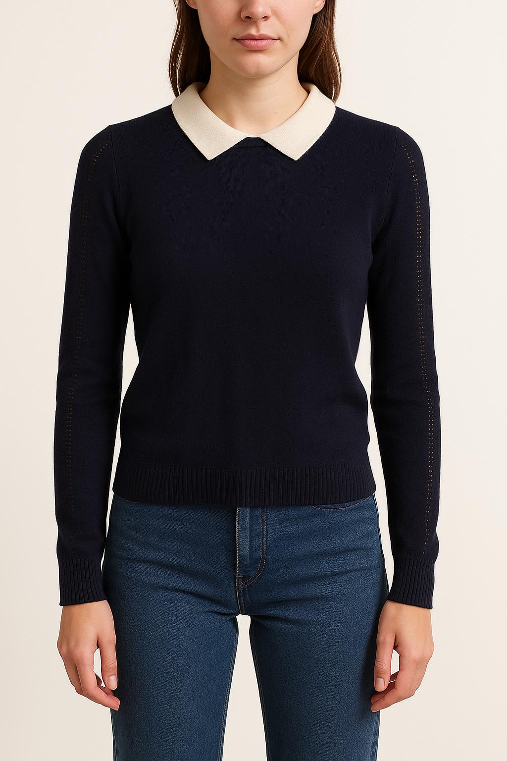 Pull Bleu et Blanc - Taille S/36