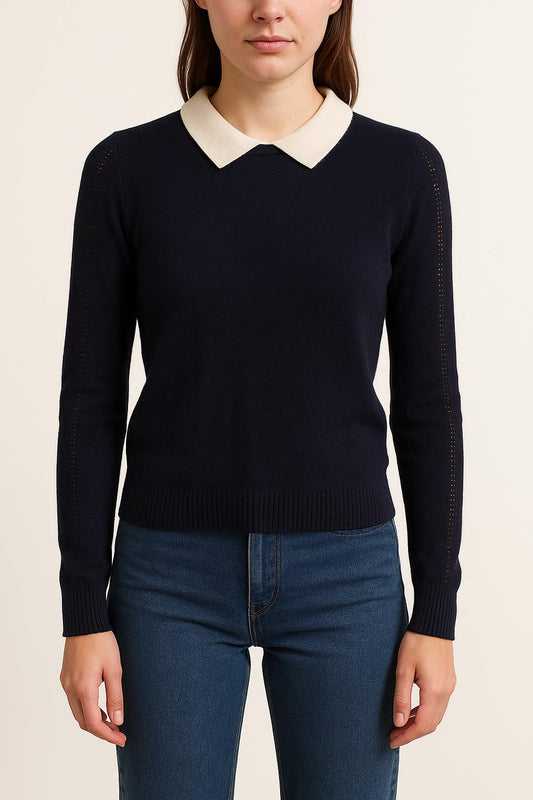 Pull Bleu et Blanc - Taille S/36