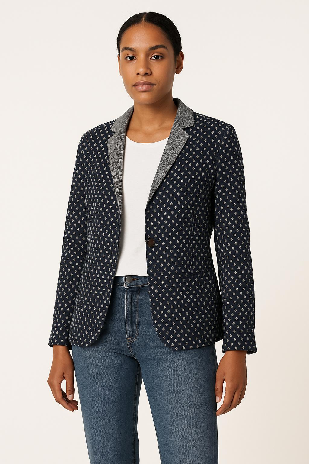 Blazer Bleu et Blanc - Taille M/38