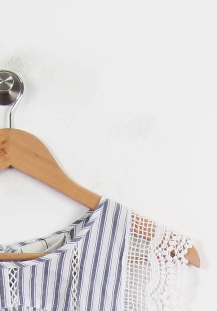 Blouse Bleu et Blanc - Taille S/36