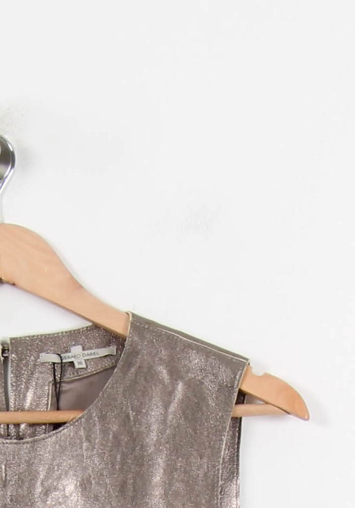 Top Sans Manches Métallisé Beige - Taille S/36