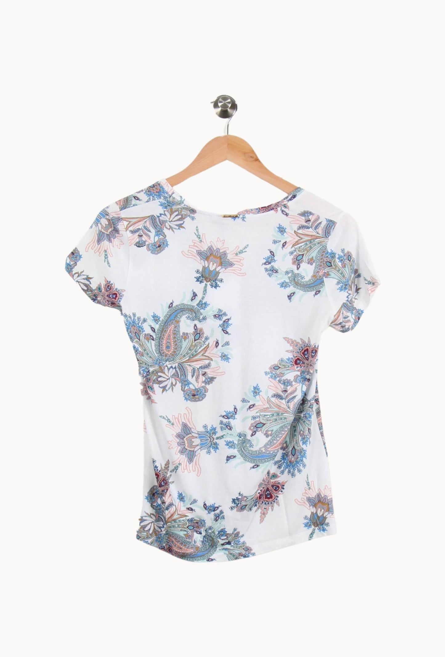 Tee-shirt Blanc et Bleu - Taille S/36