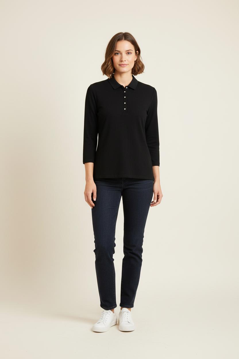 Polo Noir - Taille XXXL/46