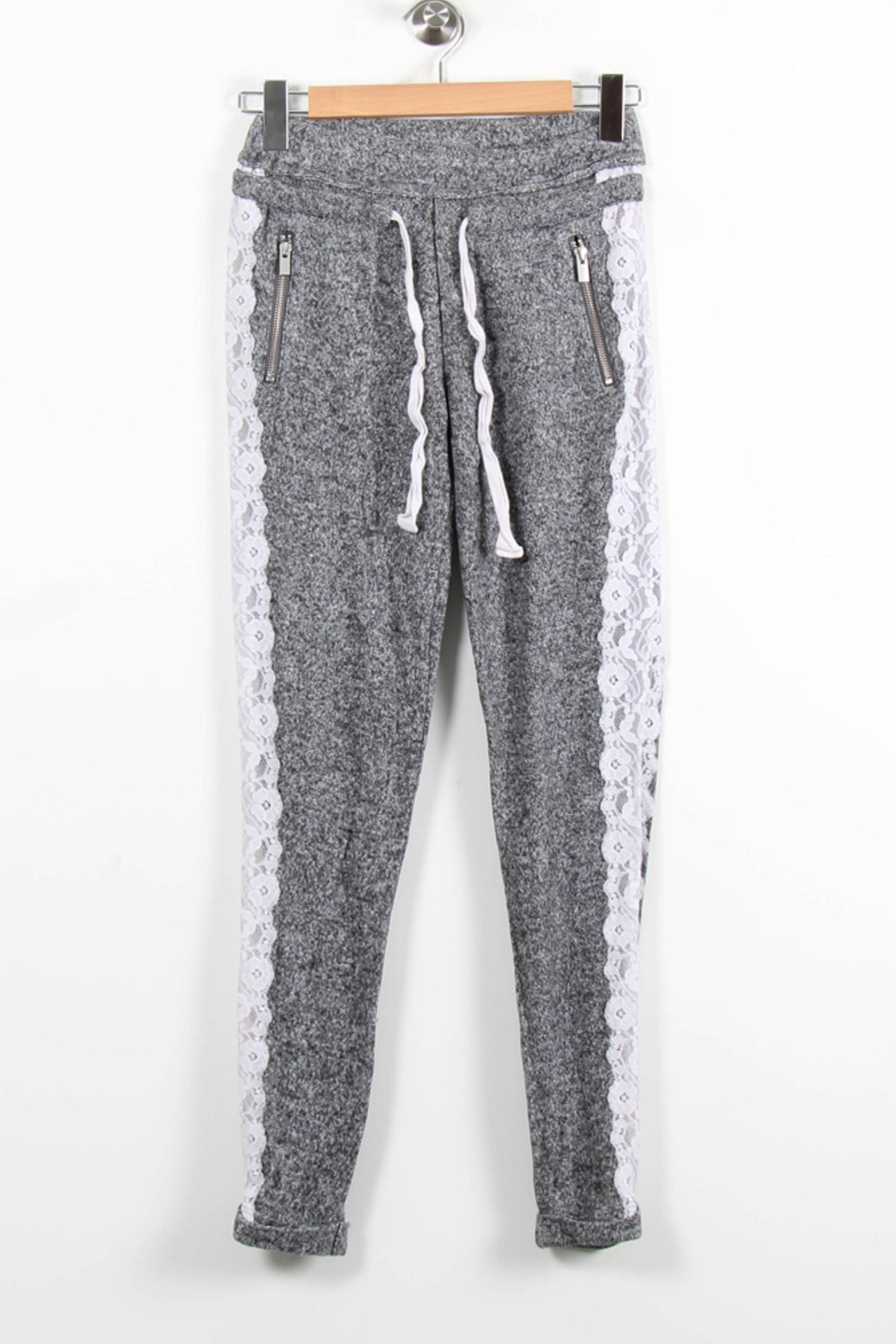 Pantalon De Jogging Gris et Blanc - Taille S/36