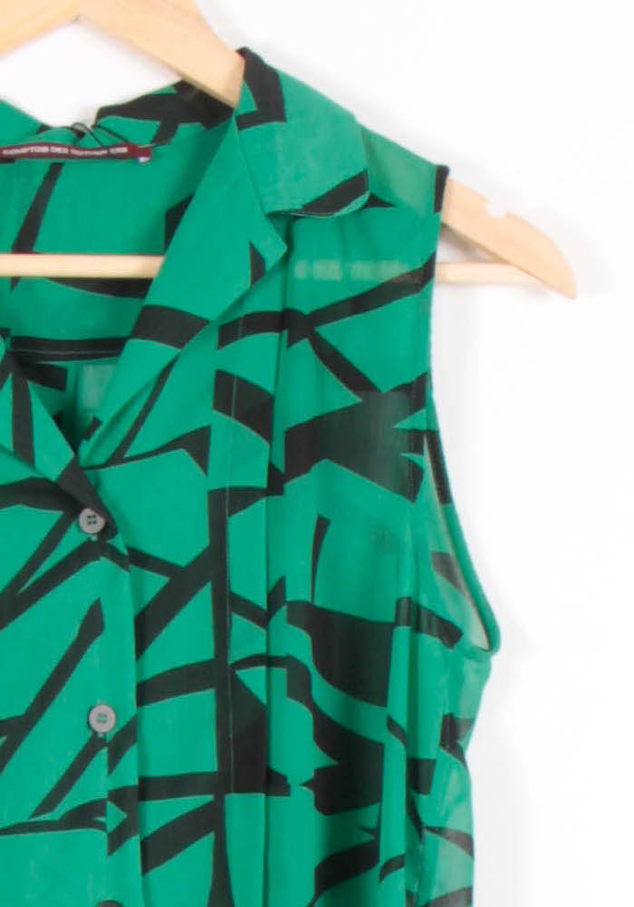 Blouse Verte et Noire - Taille M/38