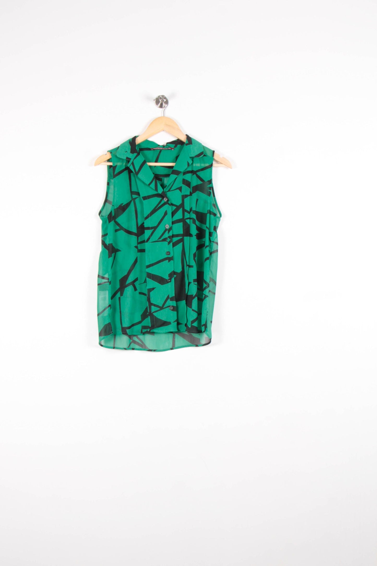 Blouse Verte et Noire - Taille M/38