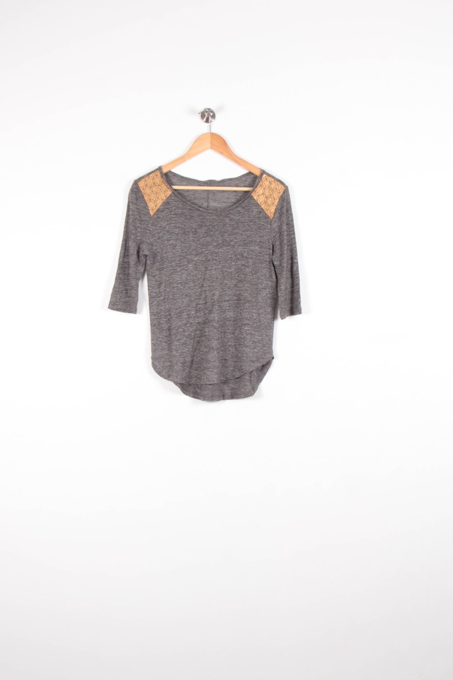 Tee-shirt Gris et Beige - Taille S/36