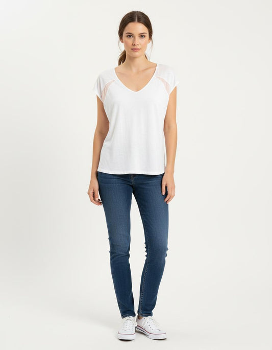 Tee-shirt Blanc - Taille XS/34