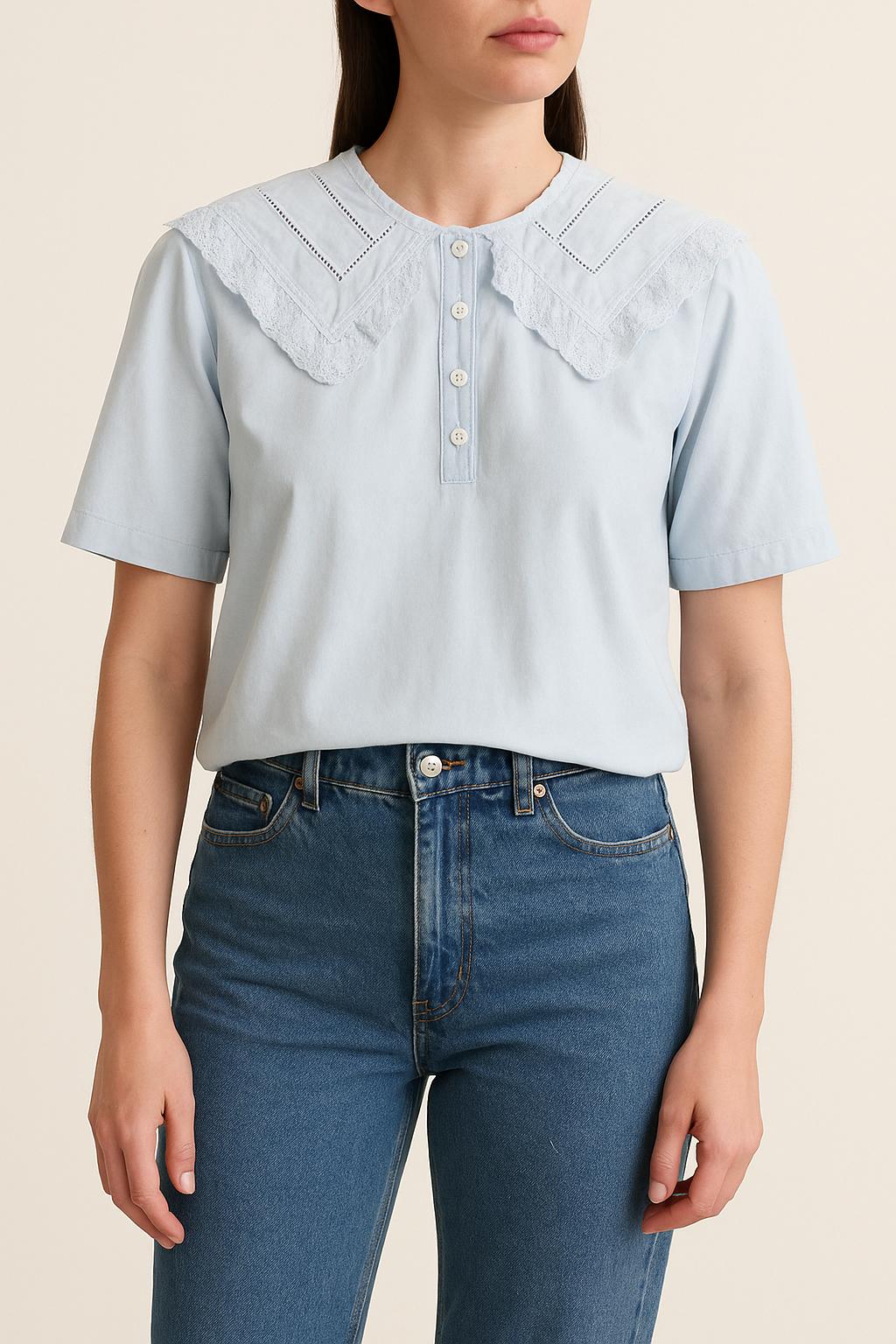 Blouse bleu clair - Taille XS/34