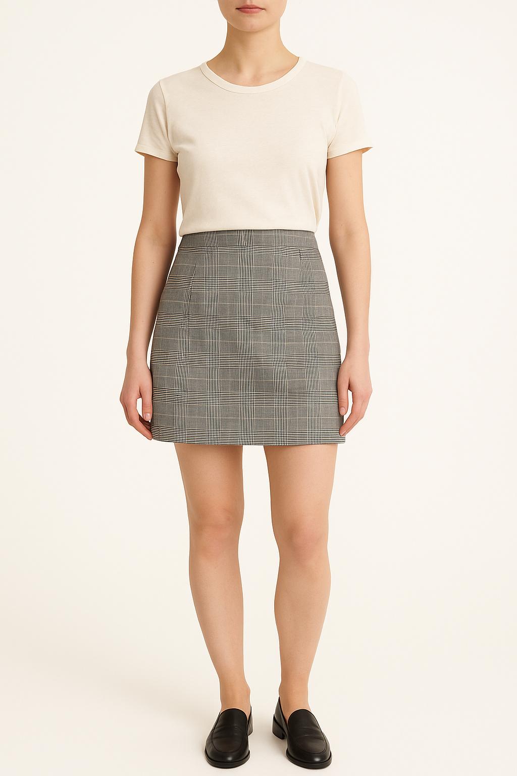 Jupe Écossaise Grise - Taille M/38