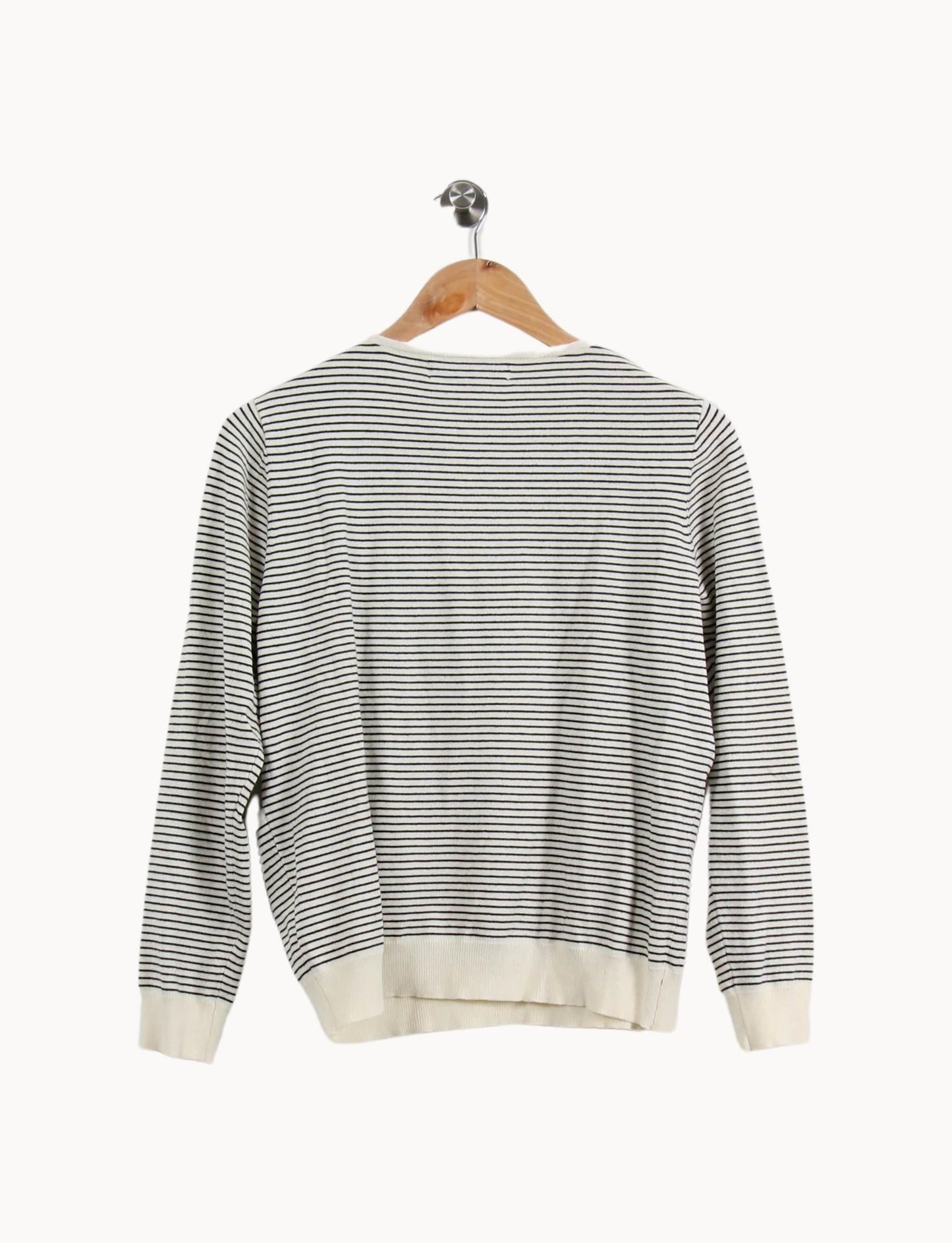 Pull Rayé Blanc et Noir - Taille S/36