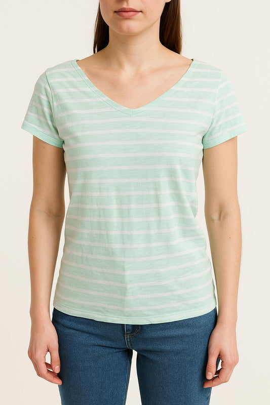 Tee-shirt Vert et Blanc - Taille M/38