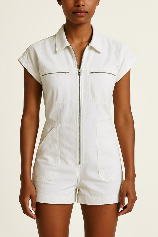 Combishort Blanc - Taille S/36