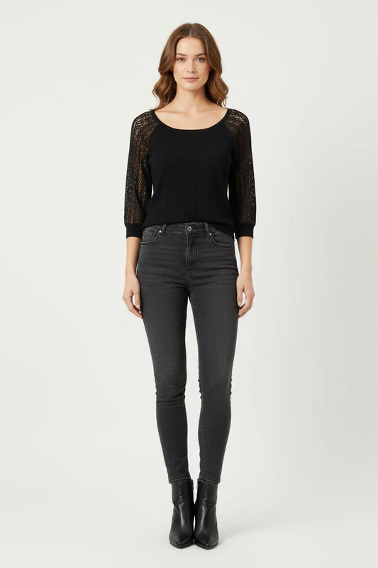 Pull Noir - Taille M/38