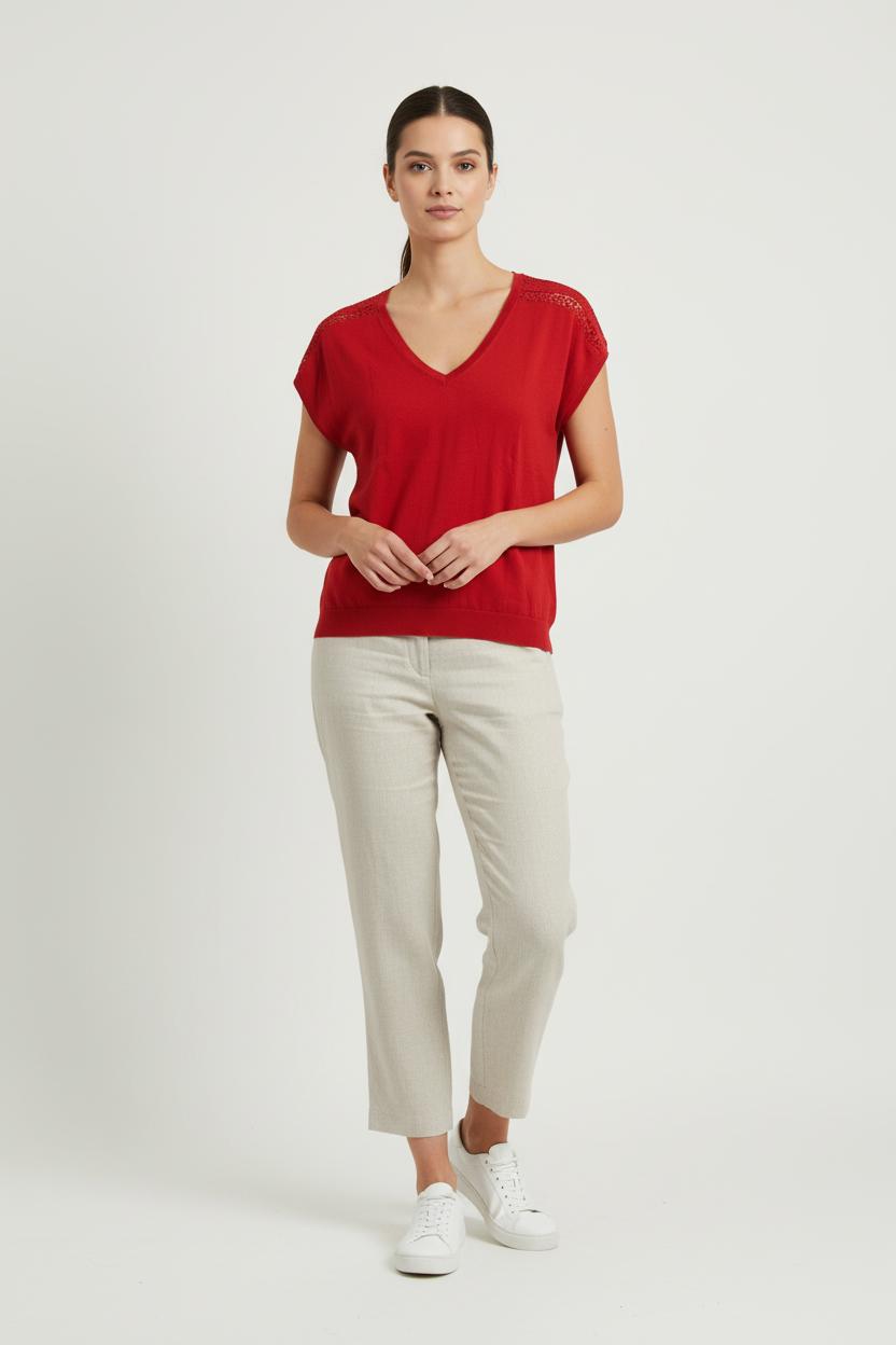 Pull Rouge - Taille L/40