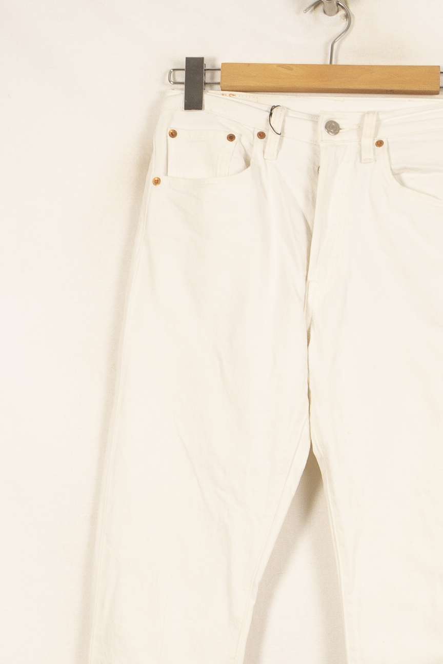 Jean Droit Blanc - Taille S/36