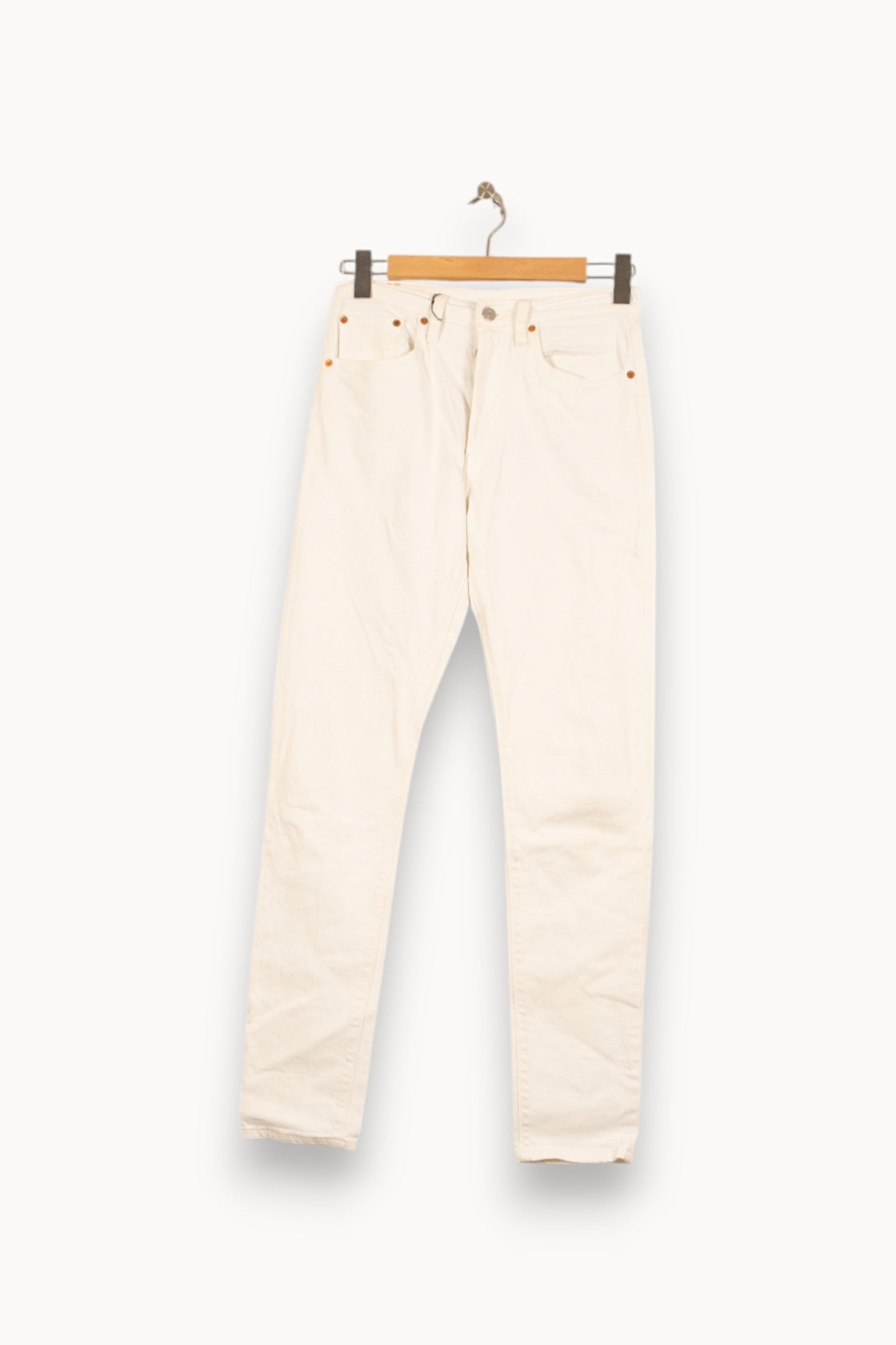 Jean Droit Blanc - Taille S/36