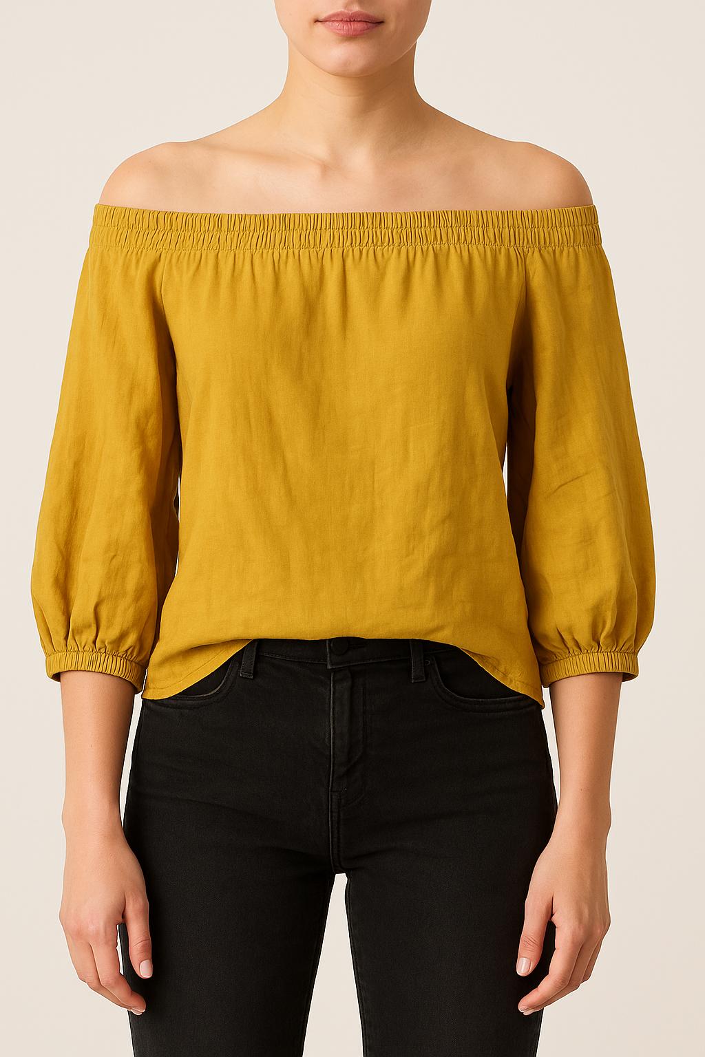 Blouse jaune - Taille S/36