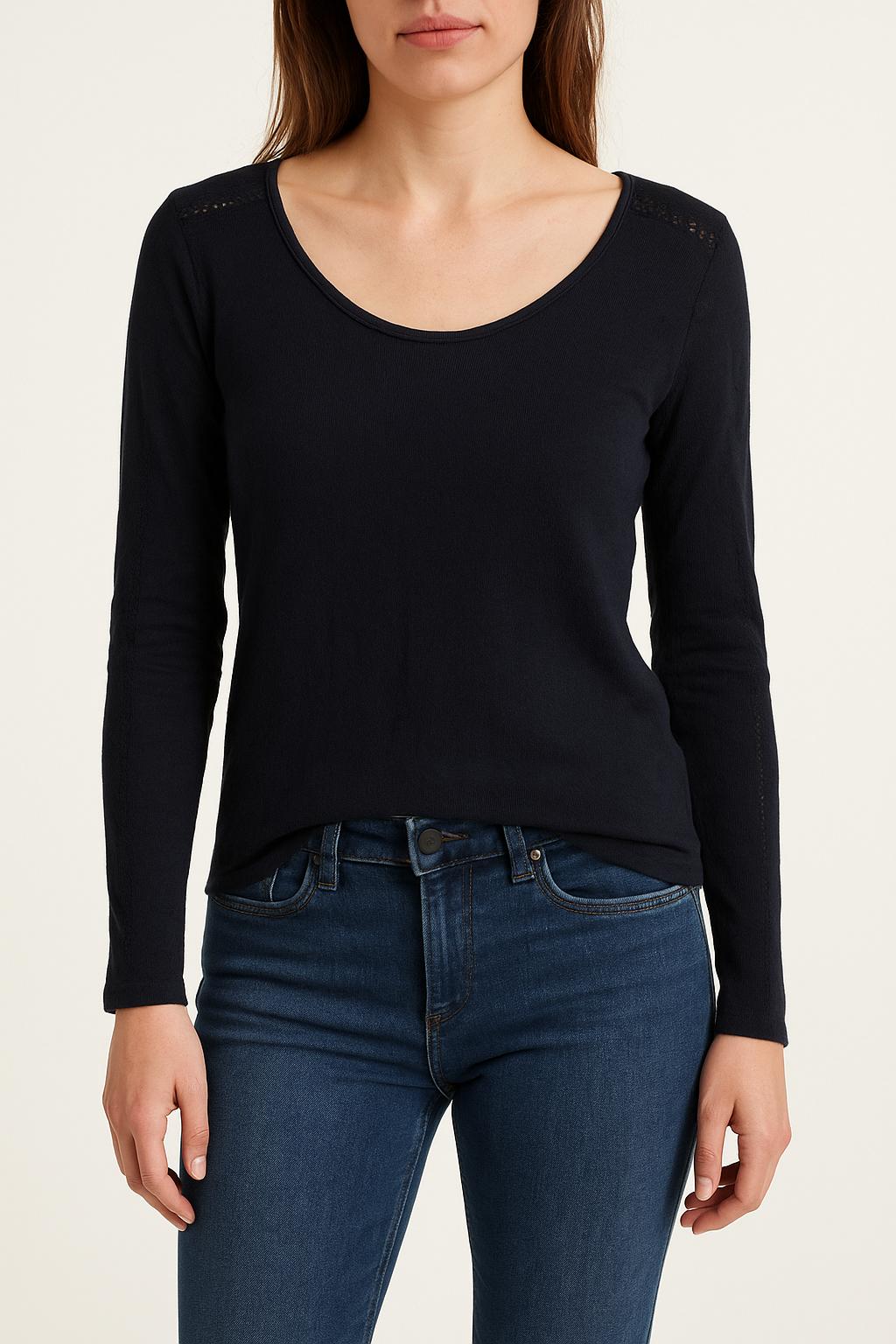 Tee-shirt Manches Longues Bleu - Taille S/36