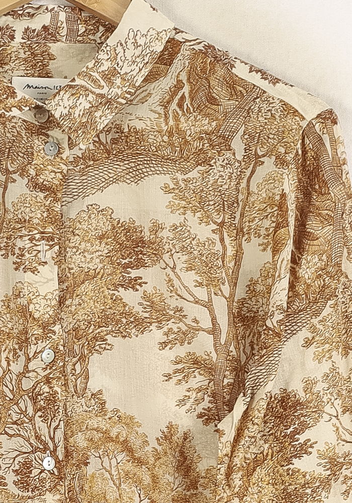 Chemise Beige et Marron - Taille XL/42