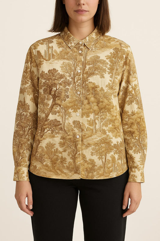 Chemise Beige et Marron - Taille XL/42