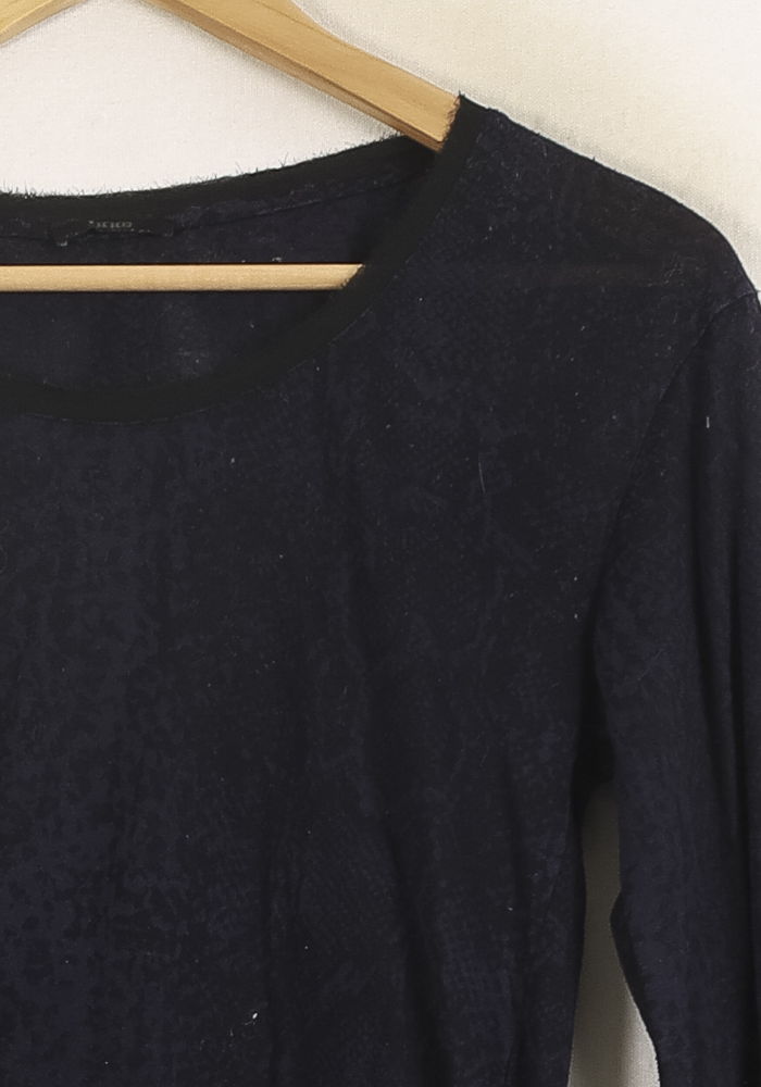 Tee Shirt Manches Longues Bleu - Taille XL/42