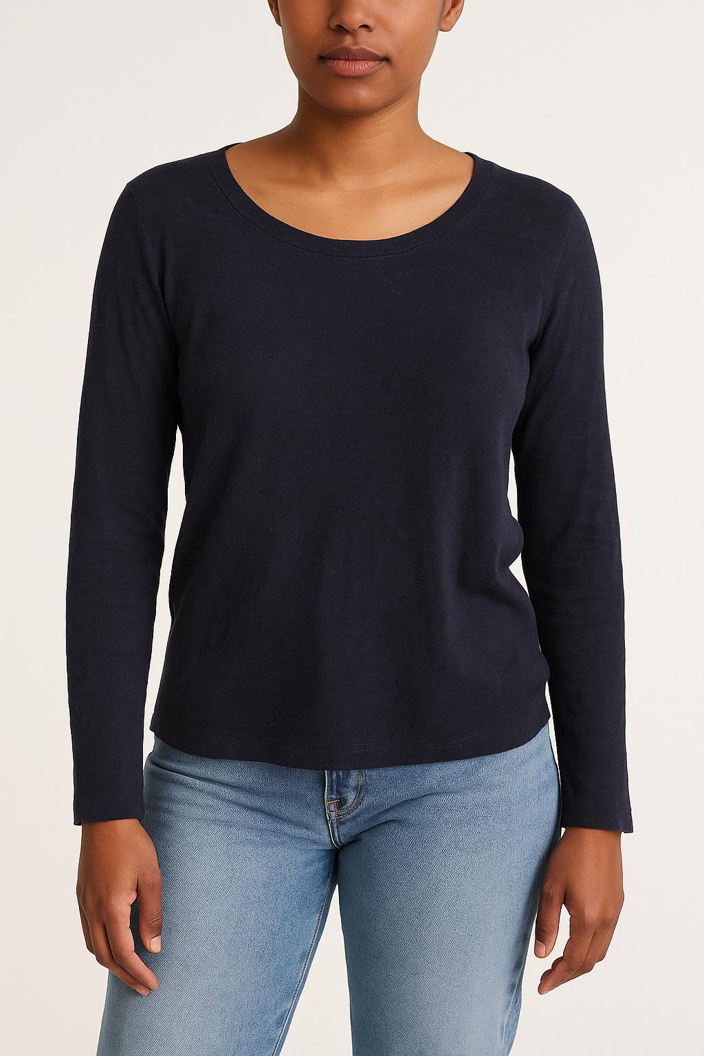 Tee Shirt Manches Longues Bleu - Taille XL/42